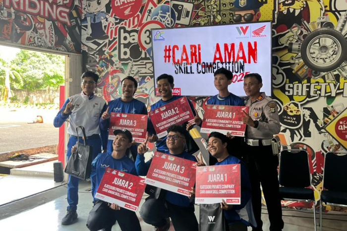 Ini Daftar Juara Wahana Safety Riding Skill Cari Aman Competition 2025