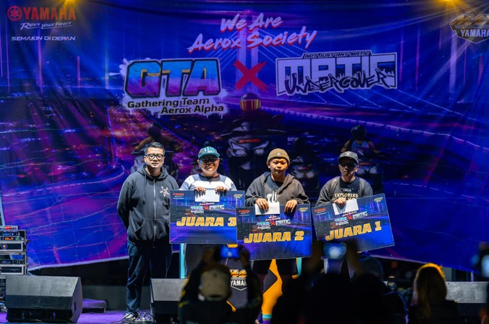 Bandung dan Surabaya Jadi Lautan Bikers dan Modifikator di Gathering Team Aerox
